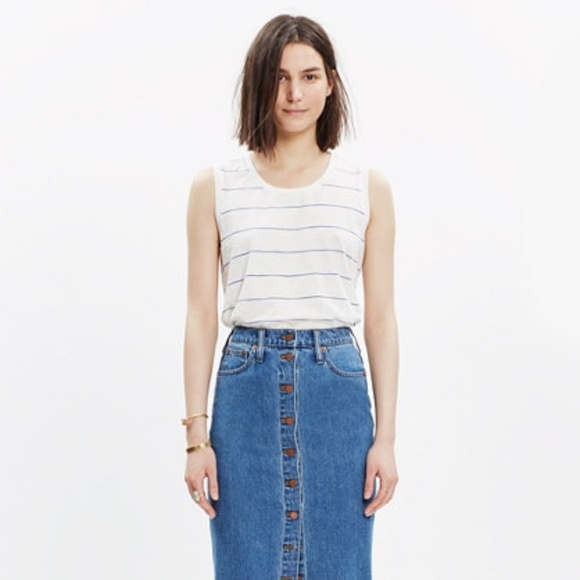 Madewell Tops - Madewell Whisper Cotton Crewneck Muscle Tank / M